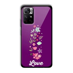 Purple Love Customized Printed Glass Back Cover for Xiaomi Mi Note 11T