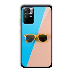Cool Sunglasses Customized Printed Glass Back Cover for Xiaomi Mi Note 11T