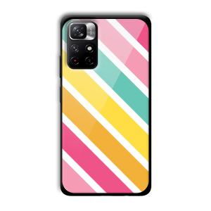 Solid Stripes Customized Printed Glass Back Cover for Xiaomi Mi Note 11T