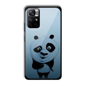 Cute Panda Customized Printed Glass Back Cover for Xiaomi Mi Note 11T