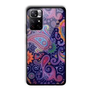 Purple Art Customized Printed Glass Back Cover for Xiaomi Mi Note 11T