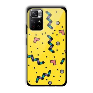 Yellow Game Customized Printed Glass Back Cover for Xiaomi Mi Note 11T