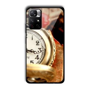 Golden Watch Customized Printed Glass Back Cover for Xiaomi Mi Note 11T