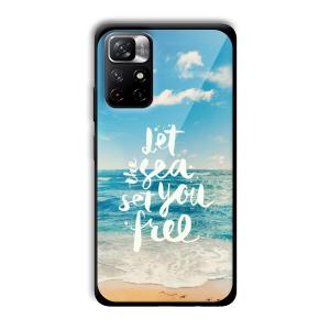 Let the Sea Set you Free Customized Printed Glass Back Cover for Xiaomi Mi Note 11T