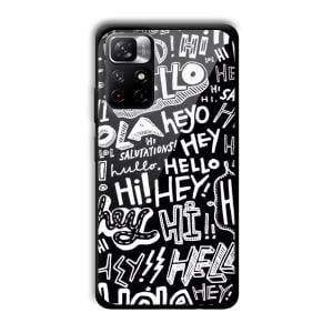 Hello Customized Printed Glass Back Cover for Xiaomi Mi Note 11T