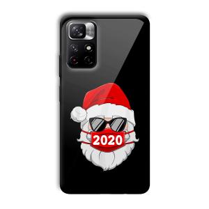 2020 Santa Customized Printed Glass Back Cover for Xiaomi Mi Note 11T