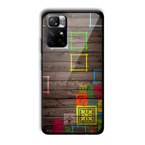 Wooden Pattern Customized Printed Glass Back Cover for Xiaomi Mi Note 11T