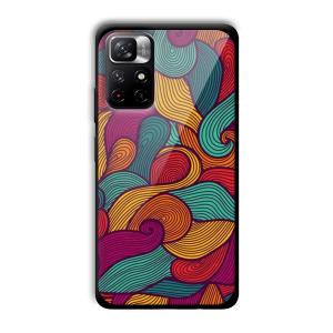Curved Colors Customized Printed Glass Back Cover for Xiaomi Mi Note 11T