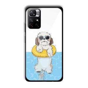 Cool Dog Customized Printed Glass Back Cover for Xiaomi Mi Note 11T