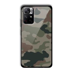 Green Camo Customized Printed Glass Back Cover for Xiaomi Mi Note 11T