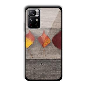 Rusty Leaves Customized Printed Glass Back Cover for Xiaomi Mi Note 11T