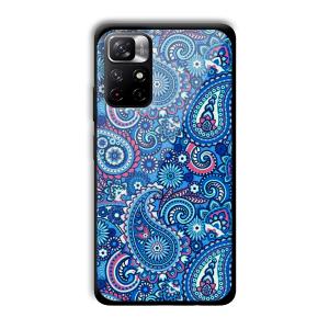 Blue Pattern Customized Printed Glass Back Cover for Xiaomi Mi Note 11T