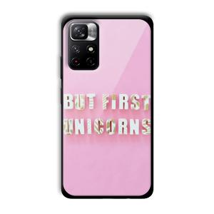 Unicorns Customized Printed Glass Back Cover for Xiaomi Mi Note 11T