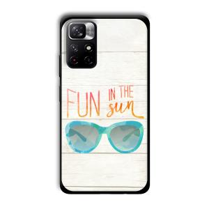 Fun in the Sun Customized Printed Glass Back Cover for Xiaomi Mi Note 11T