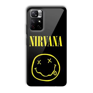 Nirvana Emoji Customized Printed Glass Back Cover for Xiaomi Mi Note 11T
