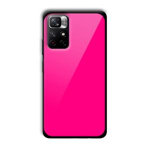Neon Pink Customized Printed Glass Back Cover for Xiaomi Mi Note 11T