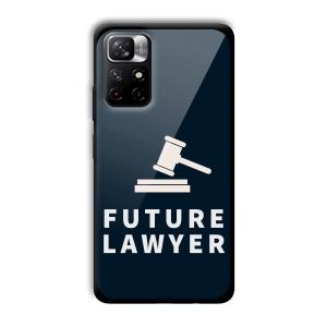 Future Lawyer Customized Printed Glass Back Cover for Xiaomi Mi Note 11T