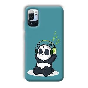 Panda  Phone Customized Printed Back Cover for Xiaomi Redmi Note 10T