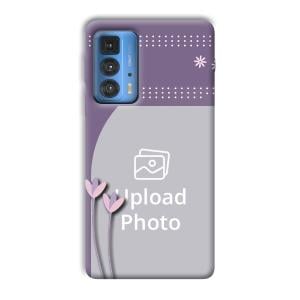 Lilac Pattern Customized Printed Back Cover for Motorola Edge 20 Pro
