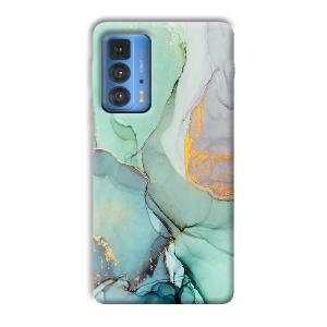 Green Marble Phone Customized Printed Back Cover for Motorola Edge 20 Pro
