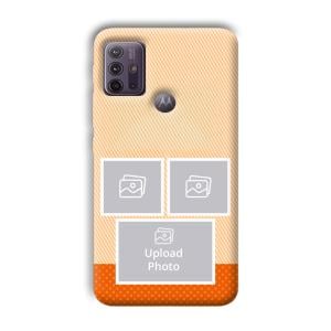 Orange Background Customized Printed Back Cover for Motorola G10 Power