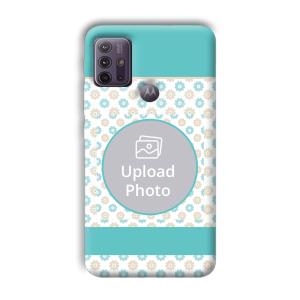 Blue Flowers Customized Printed Back Cover for Motorola G10 Power