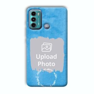 Blue Design Customized Printed Back Cover for Motorola G40 Fusion