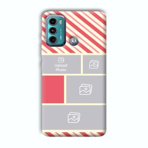 Diagnol Frame Customized Printed Back Cover for Motorola G40 Fusion