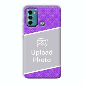 Purple Design Customized Printed Back Cover for Motorola G40 Fusion