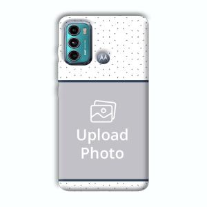 Blue Dots Customized Printed Back Cover for Motorola G40 Fusion