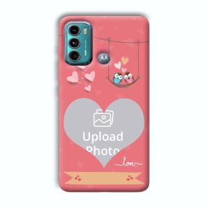 Love Birds Design Customized Printed Back Cover for Motorola G40 Fusion
