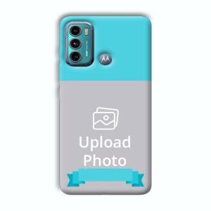 Blue Customized Printed Back Cover for Motorola G40 Fusion