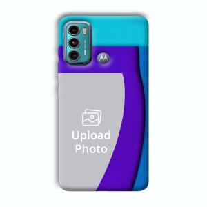 Blue Waves Customized Printed Back Cover for Motorola G40 Fusion