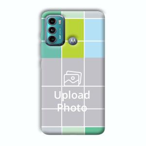 Grid Customized Printed Back Cover for Motorola G40 Fusion