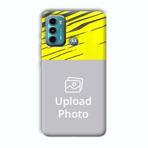 Yellow Lines Customized Printed Back Cover for Motorola G40 Fusion