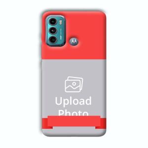 Red Design Customized Printed Back Cover for Motorola G40 Fusion