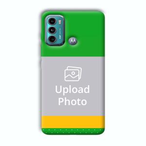 Green Yellow Customized Printed Back Cover for Motorola G40 Fusion