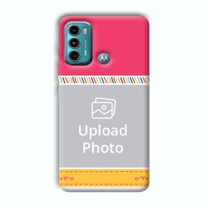 Pink Yellow Customized Printed Back Cover for Motorola G40 Fusion