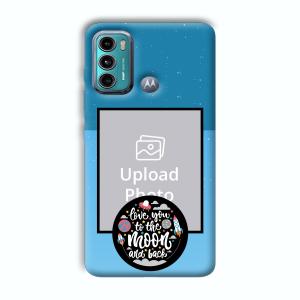 Love You Customized Printed Back Cover for Motorola G40 Fusion