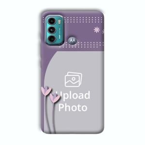 Lilac Pattern Customized Printed Back Cover for Motorola G40 Fusion