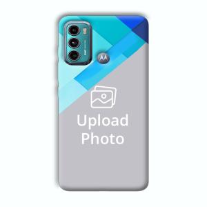 Bluish Patterns Customized Printed Back Cover for Motorola G40 Fusion