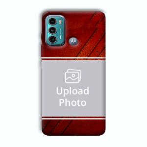Solid Red Customized Printed Back Cover for Motorola G40 Fusion