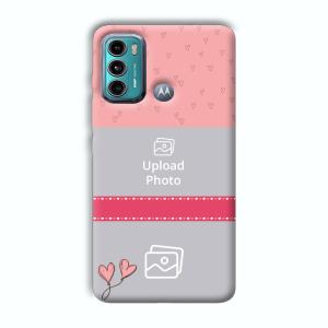 Pinkish Design Customized Printed Back Cover for Motorola G40 Fusion