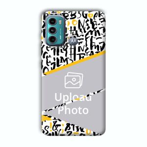 Letters Customized Printed Back Cover for Motorola G40 Fusion