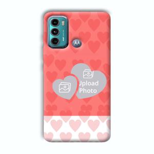 2 Hearts Customized Printed Back Cover for Motorola G40 Fusion