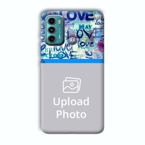 Love   Customized Printed Back Cover for Motorola G40 Fusion