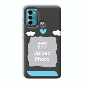 Love & Clouds Customized Printed Back Cover for Motorola G40 Fusion