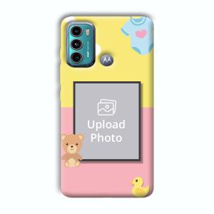Teddy Bear Baby Design Customized Printed Back Cover for Motorola G40 Fusion