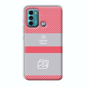 Pink Polka Customized Printed Back Cover for Motorola G40 Fusion