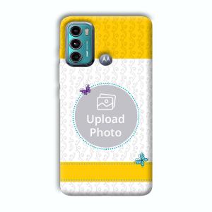 Butterflies & Yellow Customized Printed Back Cover for Motorola G40 Fusion